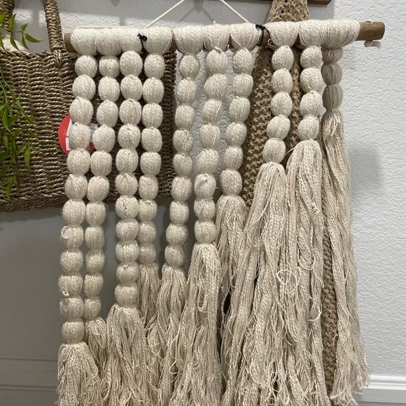 18" x 24" Hand Made Cotton Wall Art Cream - Opalhouse - Picture 5 of 5